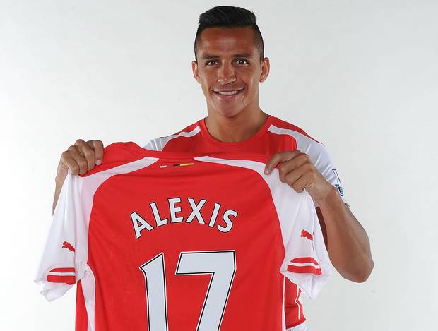 Alexis Sanchez leads Arsenal shirt sales